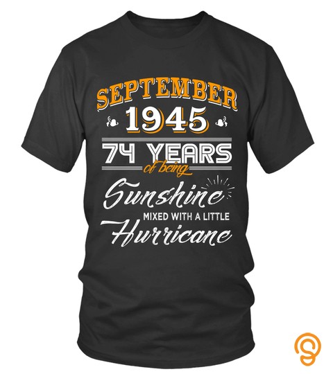 September 1945 74 Years of Being Sunshine Mixed Hurricane