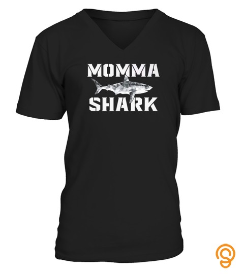 Momma Shark Shirt Modern Geometric Tshirt   Hoodie   Mug (Full Size And Color)