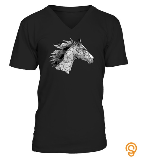 ABSTRACT HORSE RIDER GEOMETRIC SKETCH ART SOFT TSHIRT   HOODIE   MUG (FULL SIZE AND COLOR)