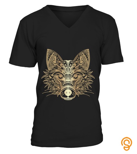 Zen Style Fox Sacred Geometry Cute Animal Nature Lover T Shirt