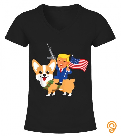 Trump Corgi Gun Merica 2020 Election Donald Dog Mom Gift Tank Top