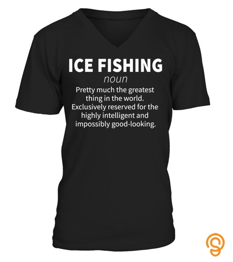 Ice Fishing Funny Definition Winter Fisherman Gift T Shirt
