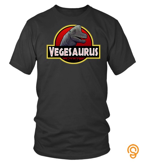 Vegesaurus  Vegan and Vegetarian Dinosaur TShirt