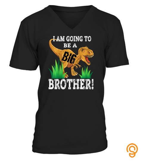 Kids I am going to be a big brother Dino t shirt