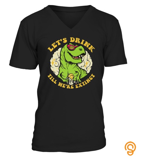 Dinosaur Tshirt Funny Trex Dino Beer St Patricks Day Tshirt   Hoodie   Mug (Full Size And Color)