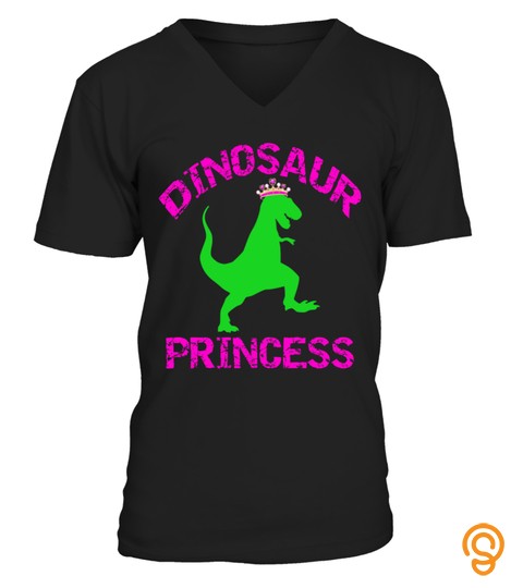 Dinosaur Princess Tshirt  Girls Tiara Dino Trex Tshirt   Hoodie   Mug (Full Size And Color)