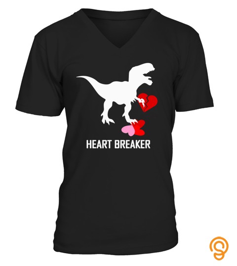 Trex Dinosaur Dino Heart Breaker Valentines Day Tshirt   Hoodie   Mug (Full Size And Color)