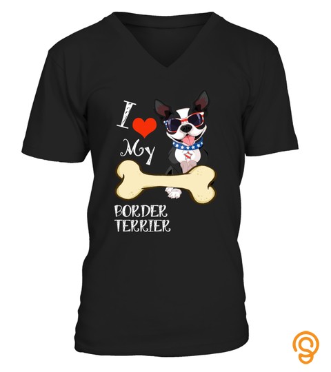 Border Terrier T Shirt   I Love My Dingo