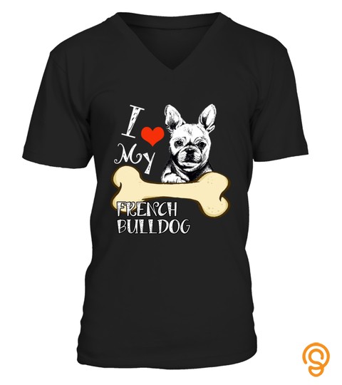 French Bulldog T Shirt   I Love My Dingo