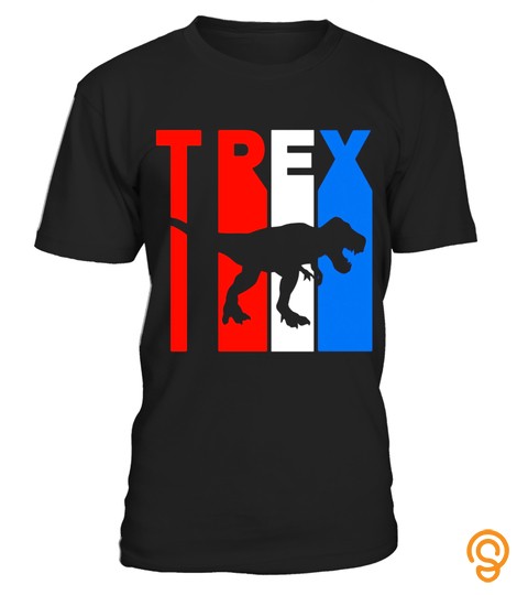 Retro Rwnb T Rex Silhouette T Shirt