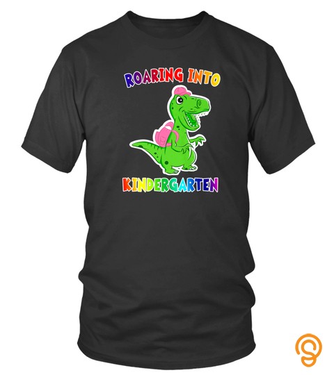 Roaring Kindergarten T Rex Dinosaur Back to School T Shirt