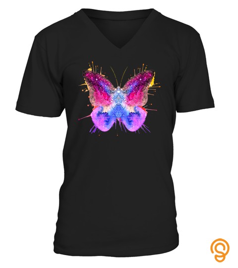 Butterflies Retro Colorful Watercolor Butterfly Tshirt   Hoodie   Mug (Full Size And Color)