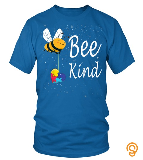 Bee Kind Autism Awareness Christmas Gift T Shirt