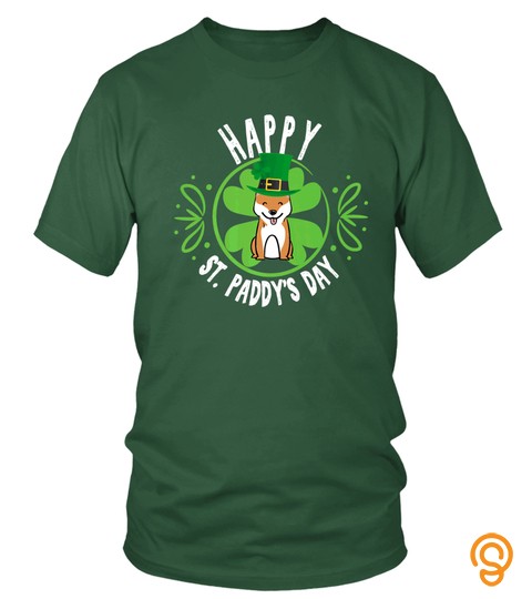 St Patricks Day Shiba Inu T Shirt Funny Dog Lovers Gift Cute