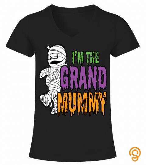 Grand Mummy Grandma Halloween Spooky Long Sleeve T Shirt