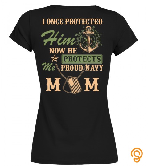 Proud Navy Mom  T shirt