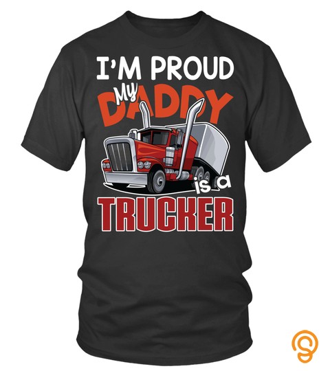 Im Proud My Daddy Is A Trucker Driving Gift Sweatshirt