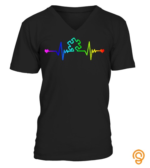 My Heart Beats For Special Ed Autism Teachers Tshirt