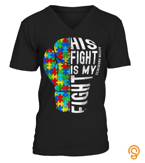 Boxing Glove Autism Puzzle Pieces Shirt