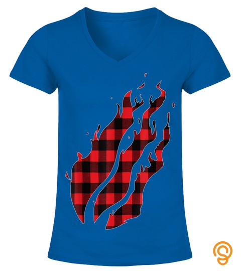 Fire Nation Video Gamer Red Buffalo Plaid Gift For Christmas T Shirt