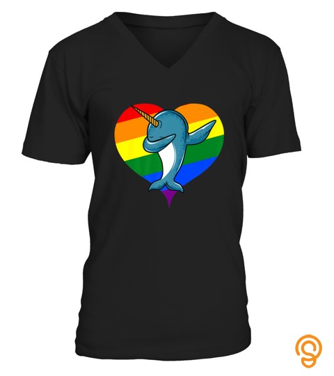 Valentines Day Dabbing Narwhal Unicorn Lgbt Rainbow Heart Tshirt   Hoodie   Mug (Full Size And Color)