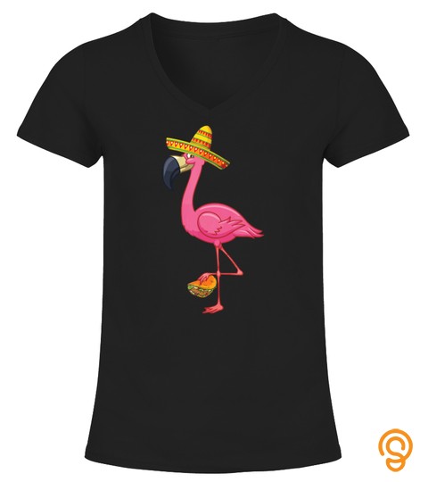  Pink Flamingo Taco Funny Mexican Cinco De Mayo T Shirt