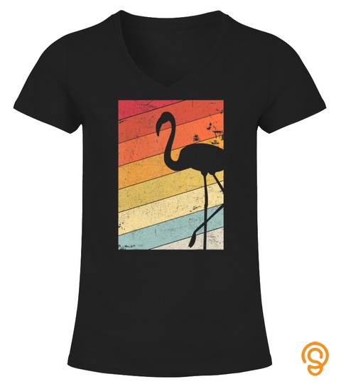 Flamingo Shirt. Retro Style T Shirt