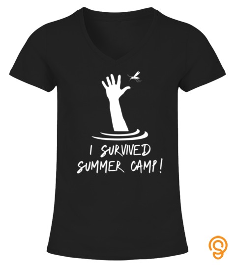 I Survived Summer Camp Funny Camping Outdoors Novelty Gift Premium TShirt