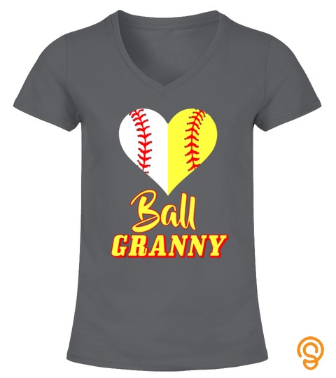Funny Softball Granny T Shirt Ball Grandma Softball Baseball