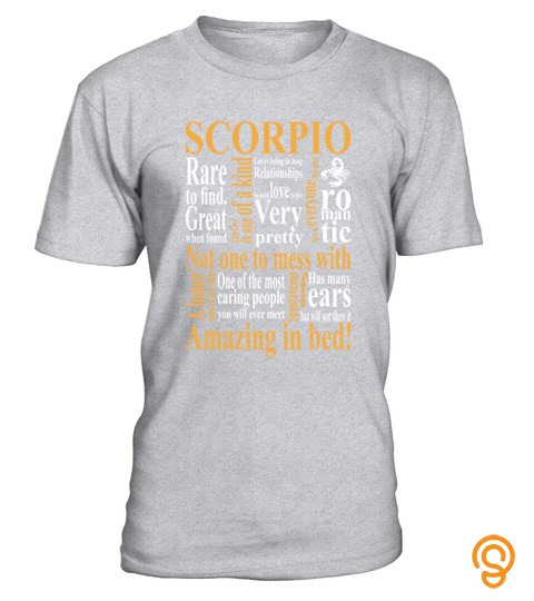Scorpio Amazing In Bed T shirt