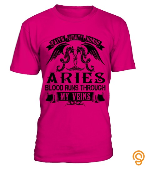 Aries   My Veins Name Shirts