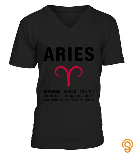 Aries Zodiac Personality 2 T Shirt
