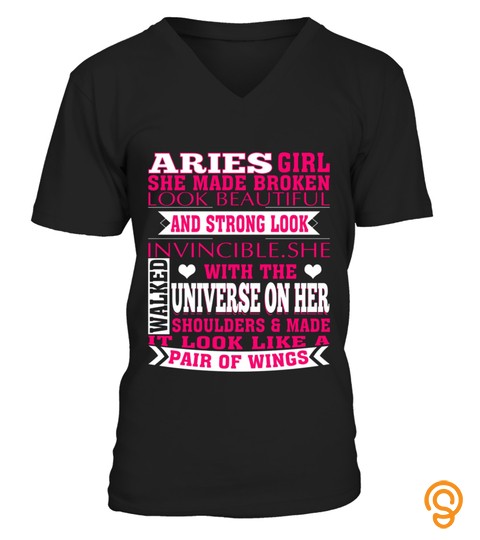 Aries Girl T Shirt Woman Birthday
