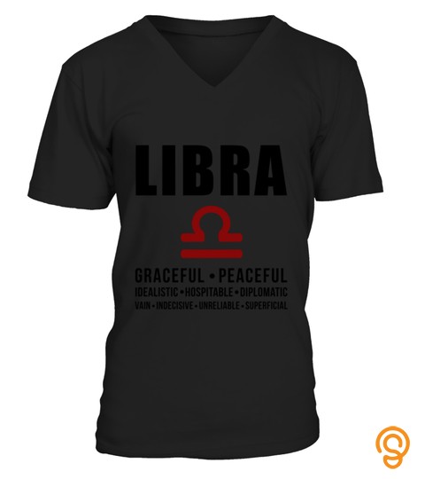 Libra Zodiac Personality 2 T Shirt