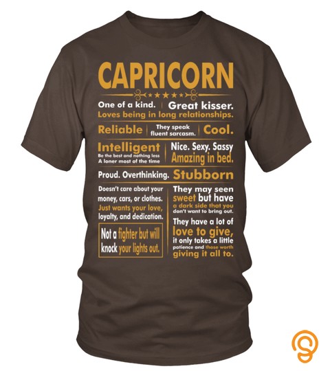 Capricorn Amazing In Bed Stubborn Proud Tshirt  T Shirts