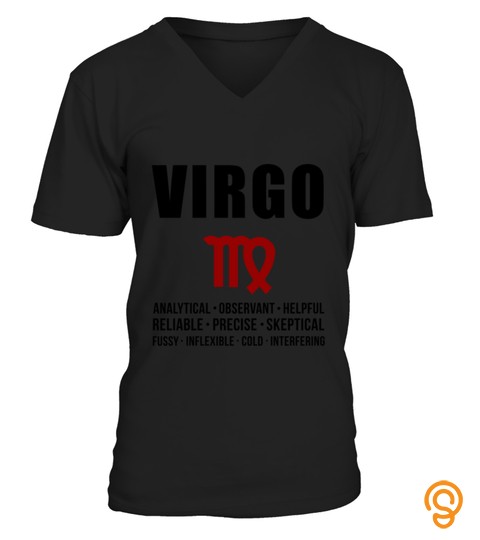 Virgo Zodiac Personality 2 T Shirt
