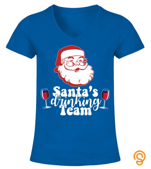 Santa's Drinking Team Fun Wine Drinkers Meme Christmas Gift Sweatshirt