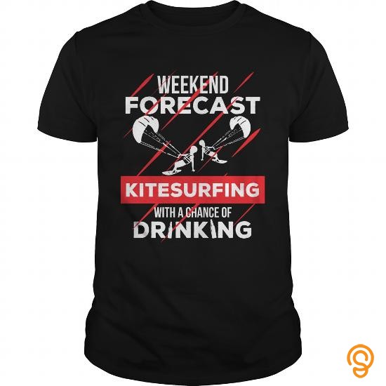 Boho Chic Weekend Forecast Kitesurfing With A Chance Of Drinking Tee Shirts Size Xxl