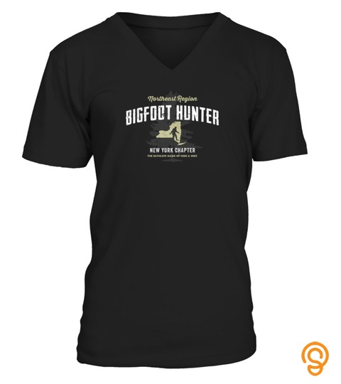 New York Bigfoot Hunter Funny Sasquatch Tshirt   Hoodie   Mug (Full Size And Color)