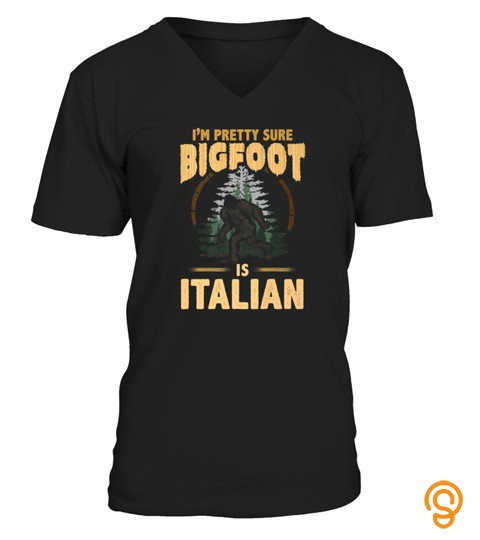 Bigfoot Is Italian Funny Bigfoot Silhouette Tshirt   Hoodie   Mug (Full Size And Color)