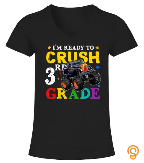 Kids Bigfoot Truck Im Ready To Crush 3Rd Grade Tshirt   Hoodie   Mug (Full Size And Color)