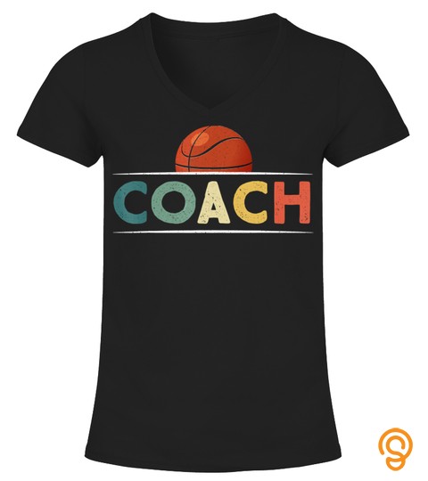 Basketball Coach Gifts Funny Retro Vintage Ball Coaching T Shirt