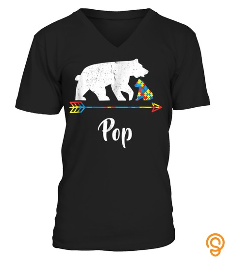 Trending Tee Funny Pop Bear Autism Awareness T Shirt Proud Autism Mom473
