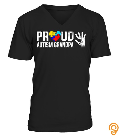 Proud Autism Grandpa Shirt