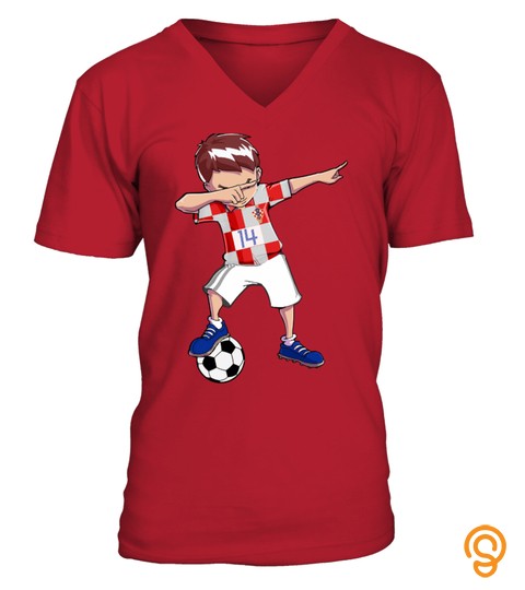 14 Number Football Team Croatia Shirt