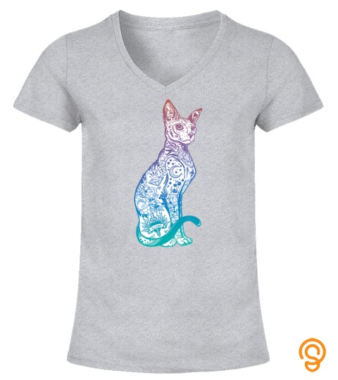 Stay Weird   Pastel Goth Sphynx Cat Tshirt   Tattoo Kitten