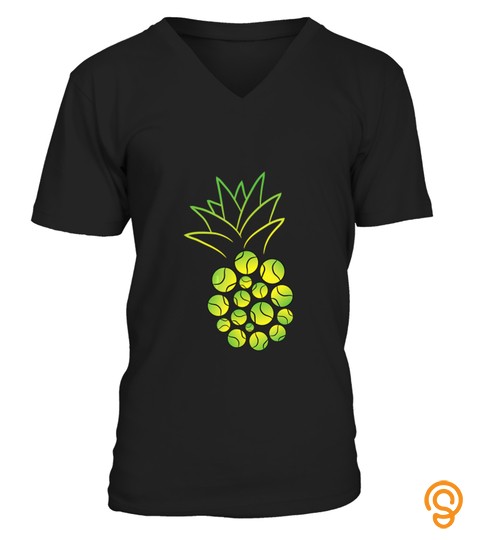 Funny Tennis Ball Pineapple T Shirt For Tennis Player Gift T Shirt