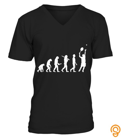 Funny Evolution of tennis player t shirt gift