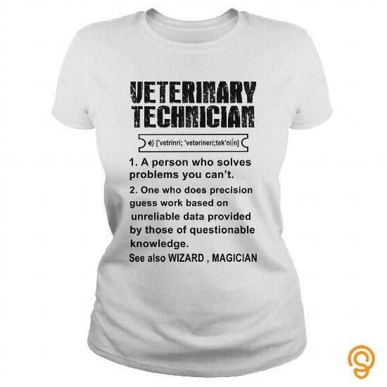Fitted Vet tech wizard magician Tee Shirts Size Xxl
