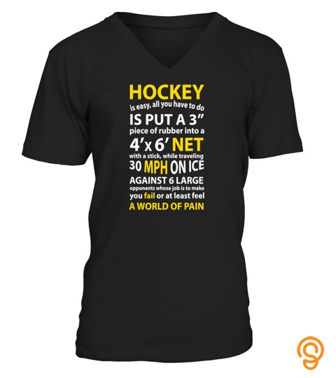 Funny Hockey Quote Hockey Is Easy Gift For Men Women Fans